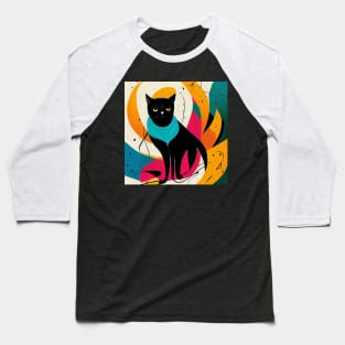 Abstract Cat Baseball T-Shirt